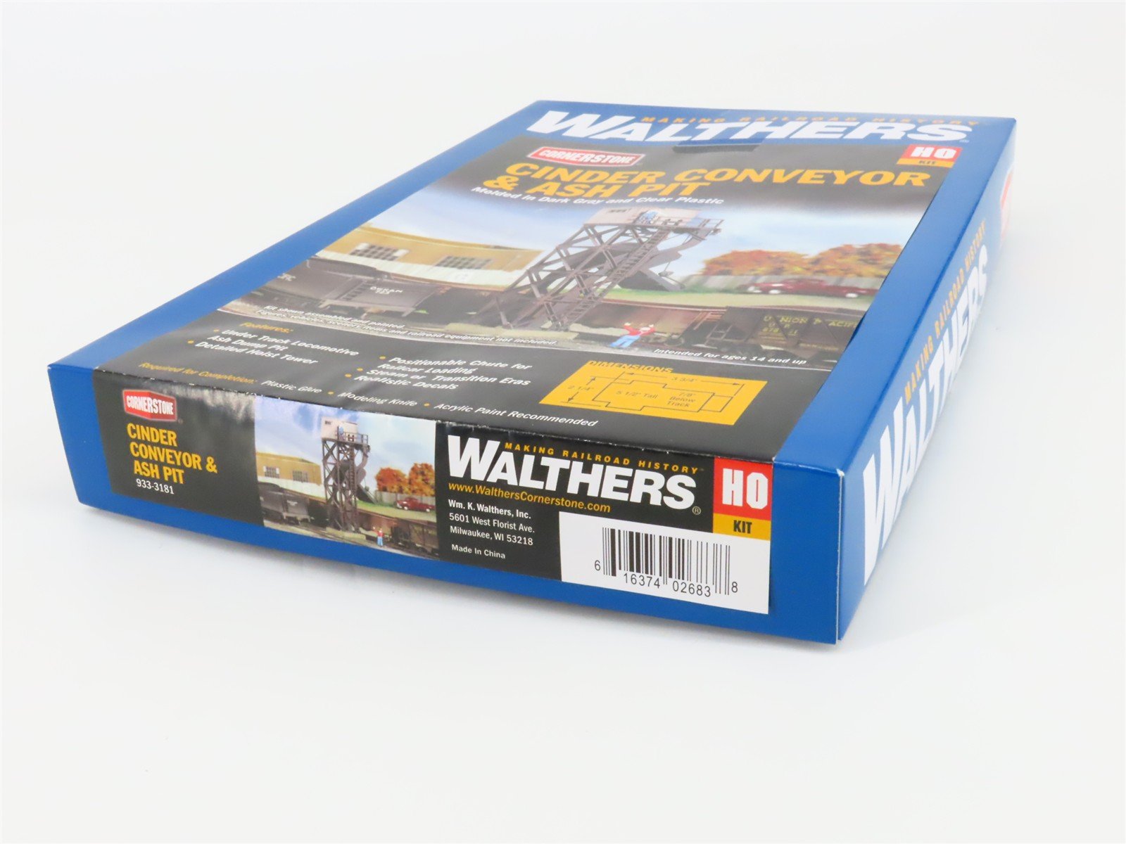 HO Scale Walthers 933-3181 Cinder Conveyor & Ash Pit Building Kit