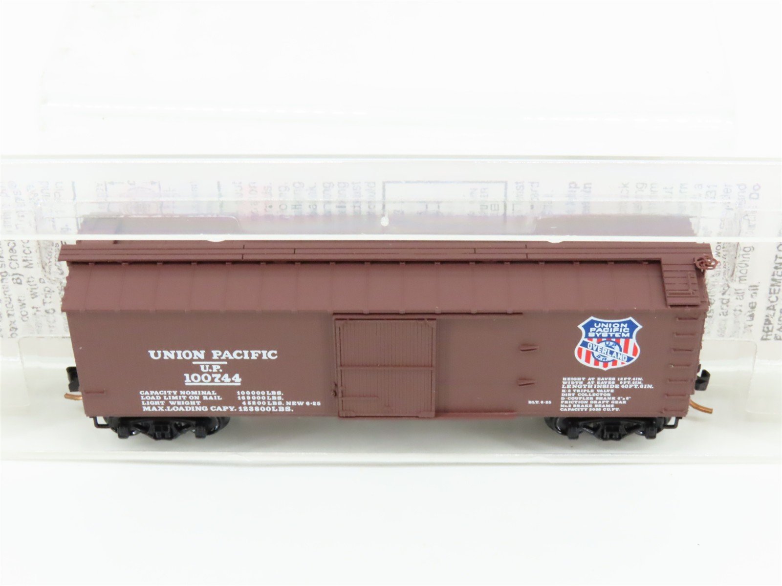 N Scale Micro-Trains MTL 39210 UP Union Pacific 40' Wood Boxcar #100744