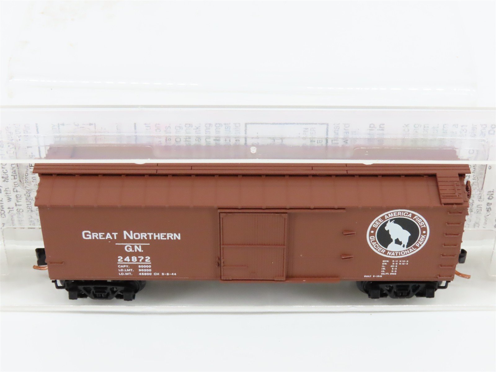 N Scale Micro-Trains MTL 42080 GN Great Northern 40' Wood Boxcar #24872