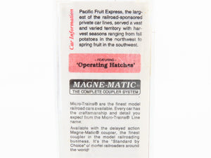 N Scale Micro-Trains MTL 59520 PFE Pacific Fruit Express 40' Ice Reefer #41507