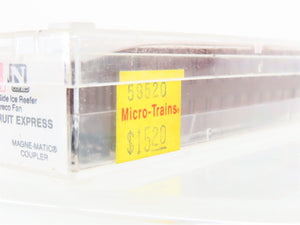 N Scale Micro-Trains MTL 59520 PFE Pacific Fruit Express 40' Ice Reefer #41507