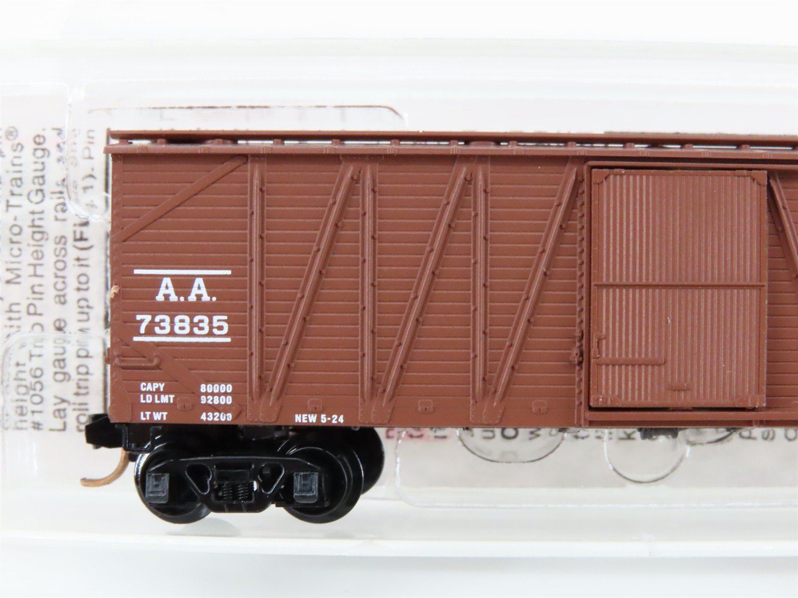 N Scale Micro-Trains MTL 28100 AA Ann Arbor 40' Outside Braced Boxcar #73835