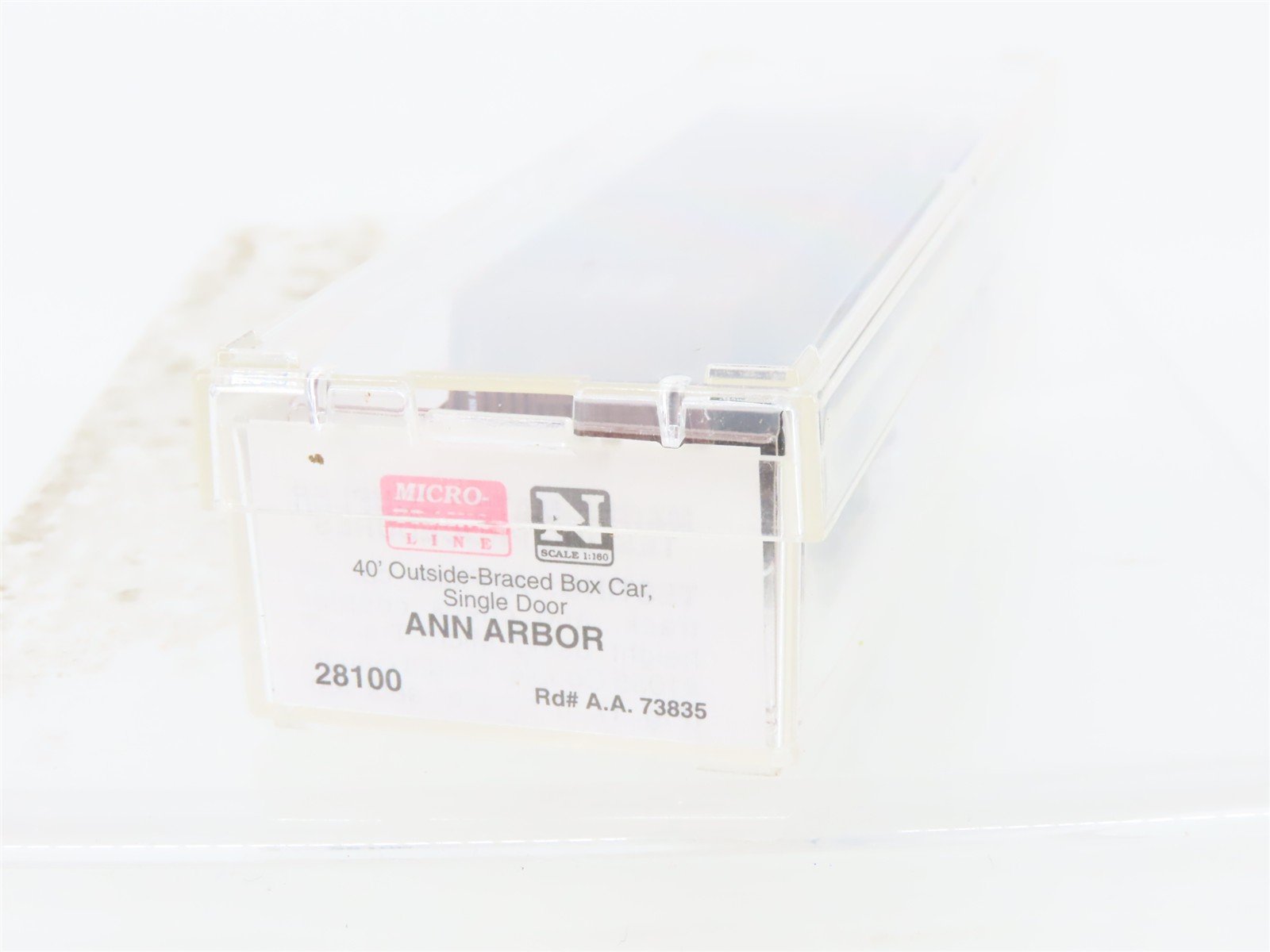 N Scale Micro-Trains MTL 28100 AA Ann Arbor 40' Outside Braced Boxcar #73835