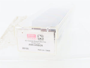 N Scale Micro-Trains MTL 28100 AA Ann Arbor 40' Outside Braced Boxcar #73835