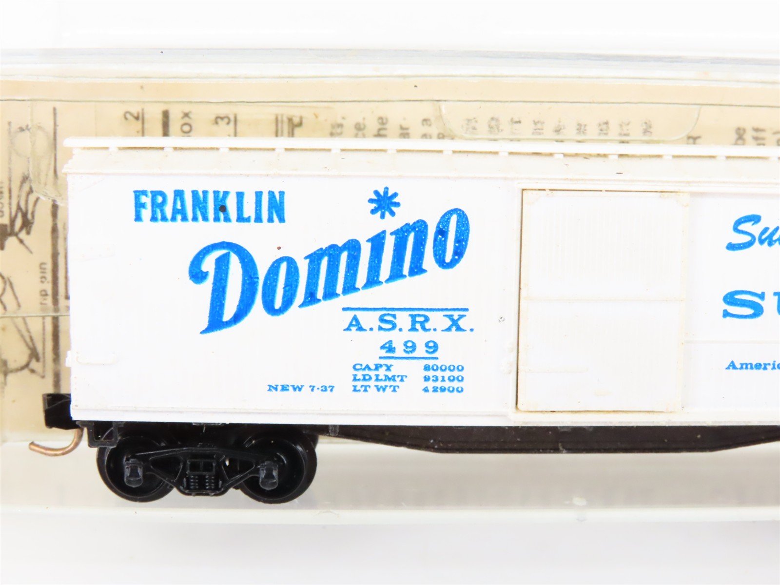 N Scale Micro-Trains/Kadee 42020 ASRX Domino 40' Wood Boxcar #499