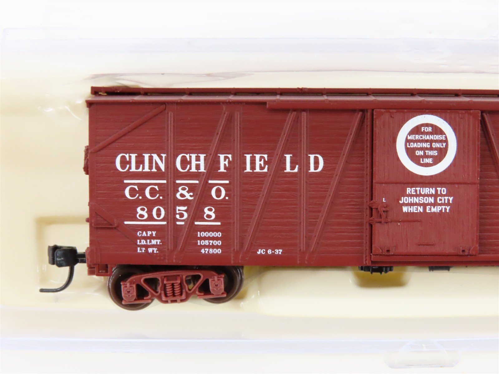 N Scale Atlas 41732 CRR Clinchfield 40' USRA Single-Door Boxcar #8058