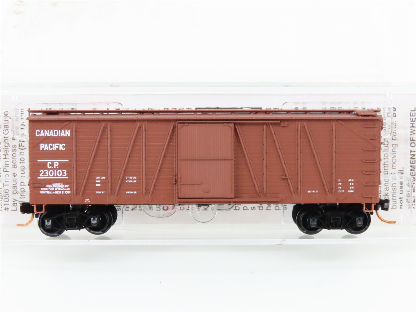 N Scale Micro-Trains MTL 02800120 CP Canadian Pacific 40' Boxcar #230103