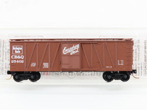 N Scale Micro-Trains MTL 28150 CBQ Burlington 40'Single Door Boxcar #25402