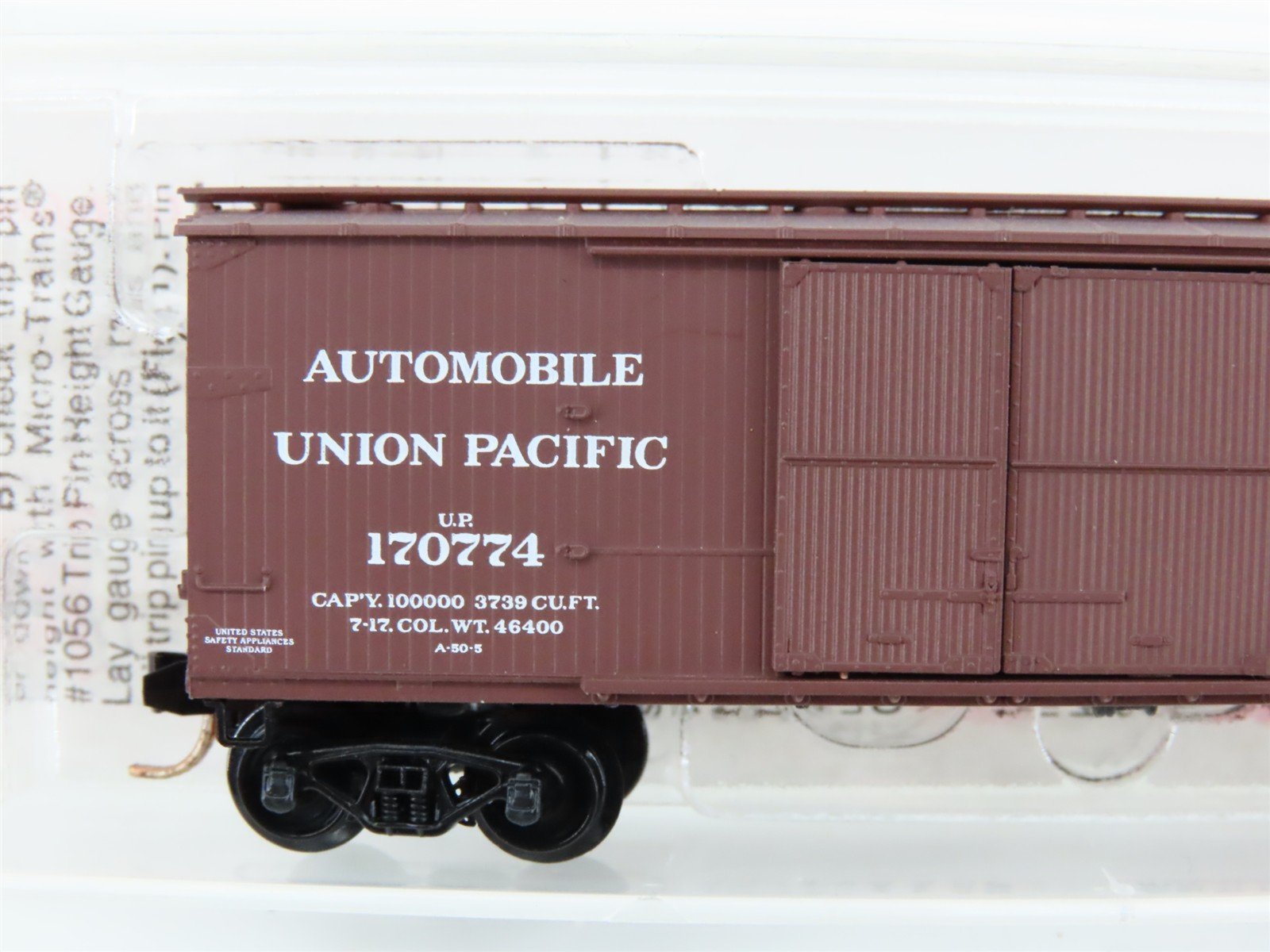 N Scale Micro-Trains MTL 41010 UP Railway 40' Single Door Boxcar #170774