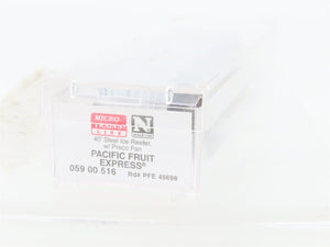 N Scale Micro-Trains MTL 05900516 PFE Pacific Fruit 40' Steel Ice Reefer #45698