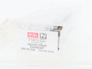 N Scale Micro-Trains MTL 05900526 PFE Pacific Fruit 40' Steel Ice Reefer #44739