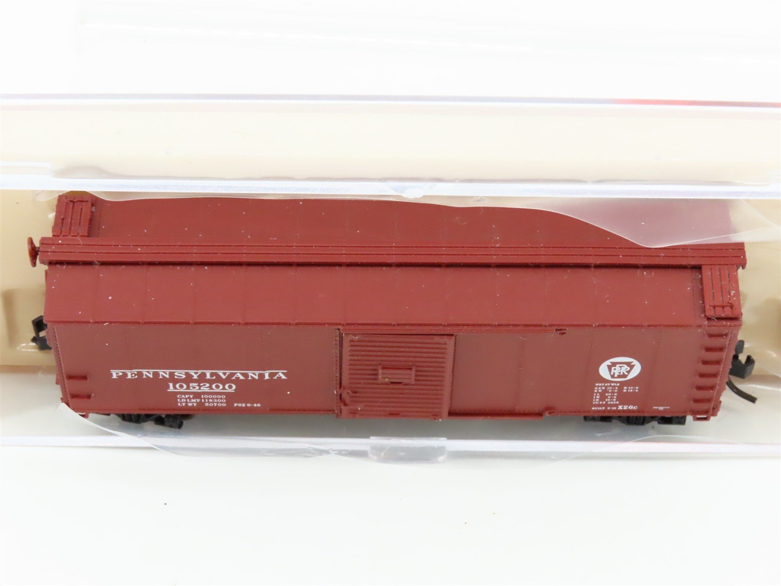N Scale Atlas 45815 PRR Pennsylvania 40' USRA Steel Boxcar #105200