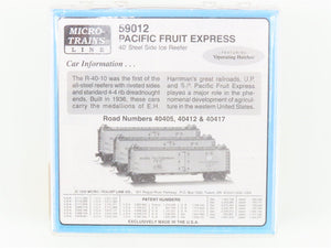 N Scale Micro-Trains MTL 59012 PFE Pacific Fruit Express 40' Ice Reefer 3-Pack