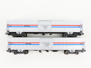 N Scale Kato 106-3506 Amtrak Material Handling Phase III 2-Car Pack Set C2