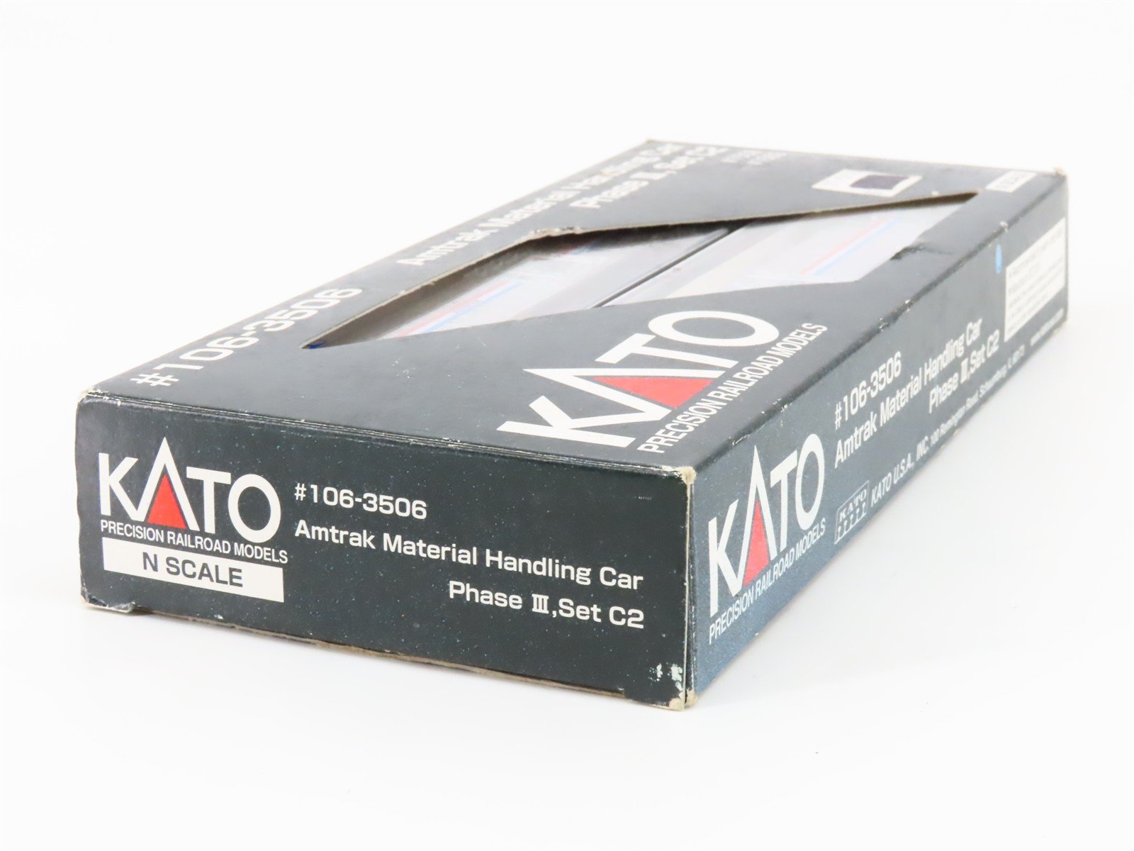 N Scale Kato 106-3506 Amtrak Material Handling Phase III 2-Car Pack Set C2