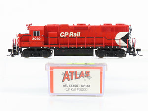 N Scale Atlas 555501 CP Rail Canadian Pacific EMD GP38 Diesel #3000 w/ DCC