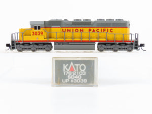 N Scale KATO 176-2103 UP Union Pacific EMD SD40 Diesel Locomotive #3039 w/ DCC