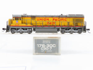 N KATO 176-30C UP Union Pacific GE C30-7 Diesel #2419 - DCC ONLY - Weathered