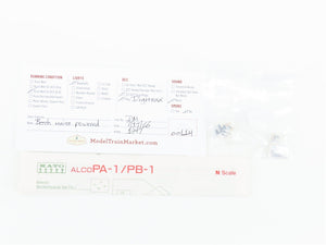 N Scale KATO 106-0800 Undecorated ALCO PA-1/PB-1 Diesel Locomotive Set w/ DCC