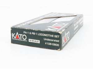 N Scale KATO 106-0800 Undecorated ALCO PA-1/PB-1 Diesel Locomotive Set w/ DCC