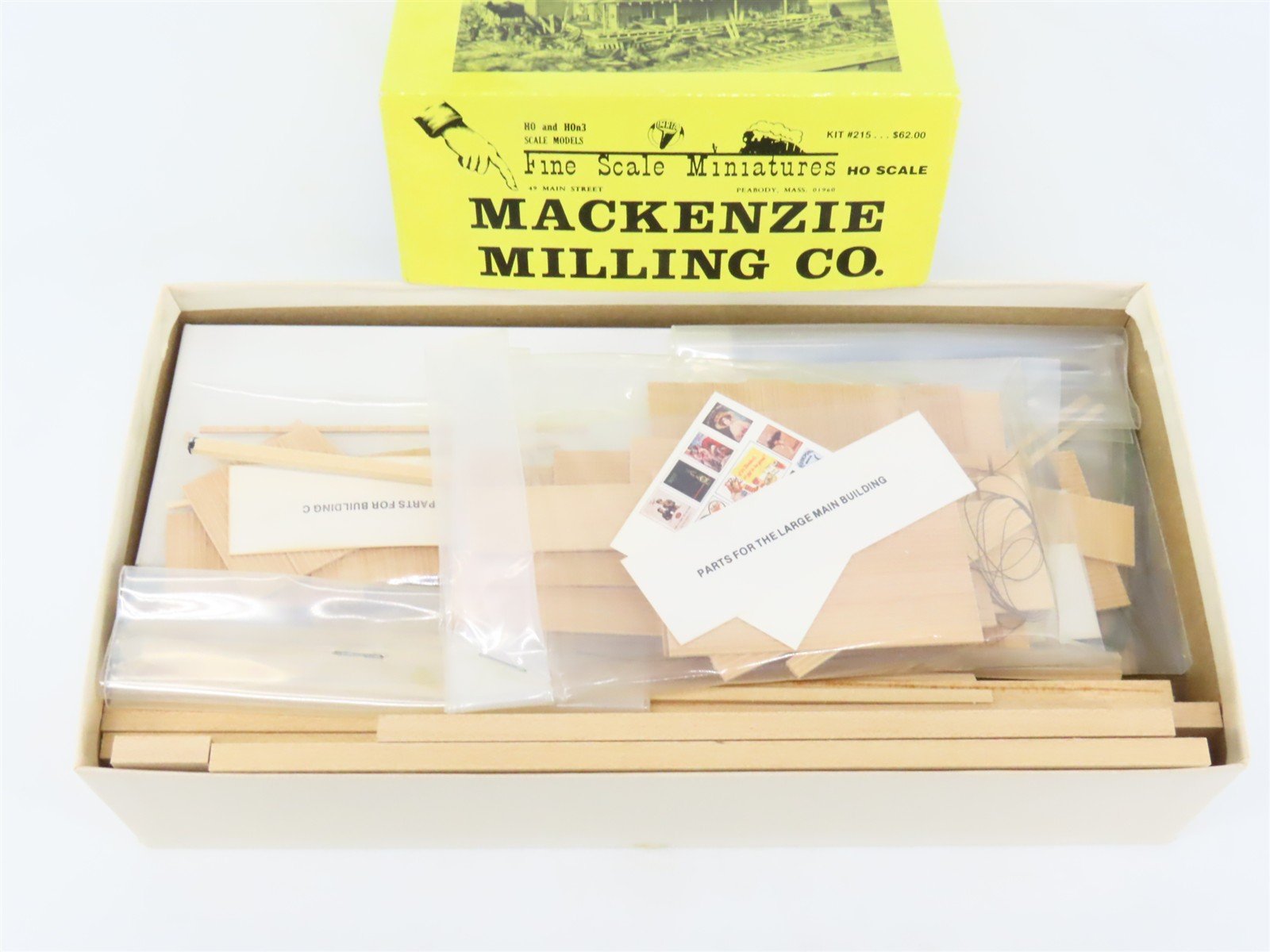 HO 1/87 Fine Scale Miniatures Craftsman Kit #215 Mackenzie Milling Co.