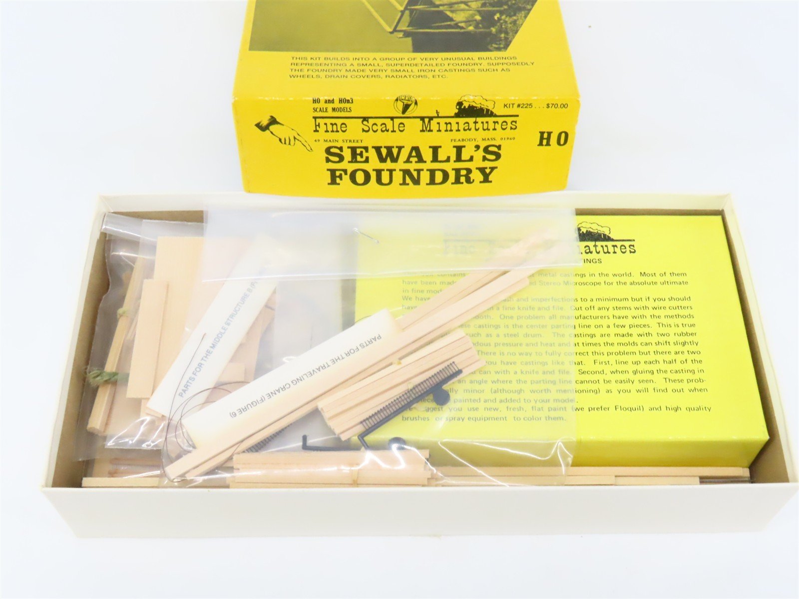 HO 1/87 Fine Scale Miniatures Craftsman Kit #225 Sewall's Foundry