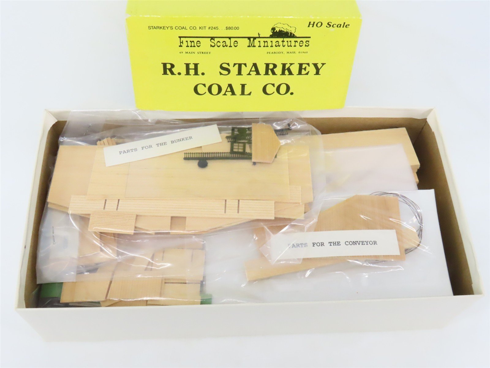 HO 1/87 Fine Scale Miniatures Craftsman Kit #245 R.H. Starkey Coal Co.