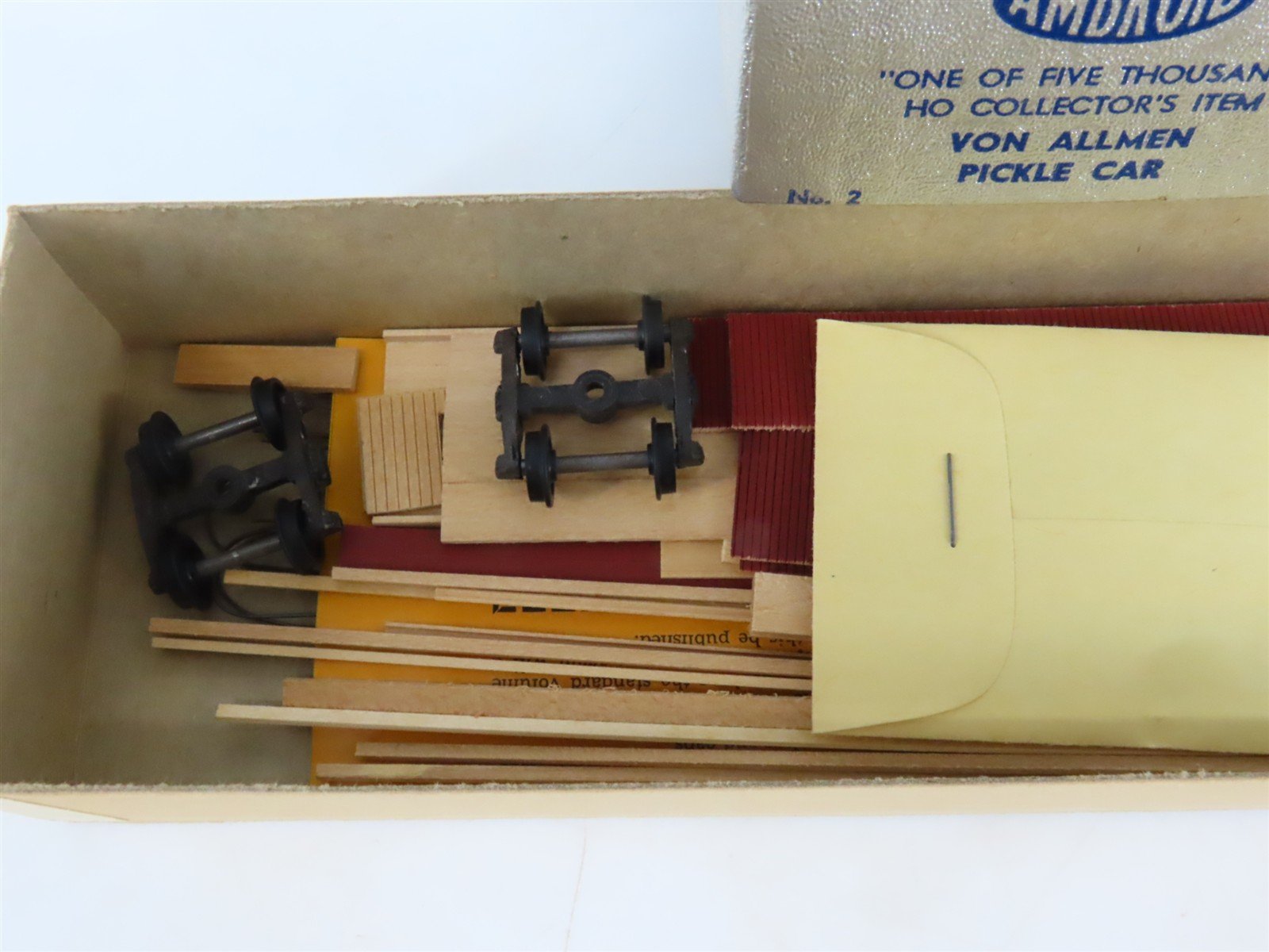HO Scale Ambroid Kit No. 2 GATX Louisville Kentucky Von Allmen Pickle Car #1254