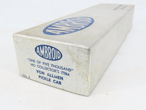 HO Scale Ambroid Kit No. 2 GATX Louisville Kentucky Von Allmen Pickle Car #1254