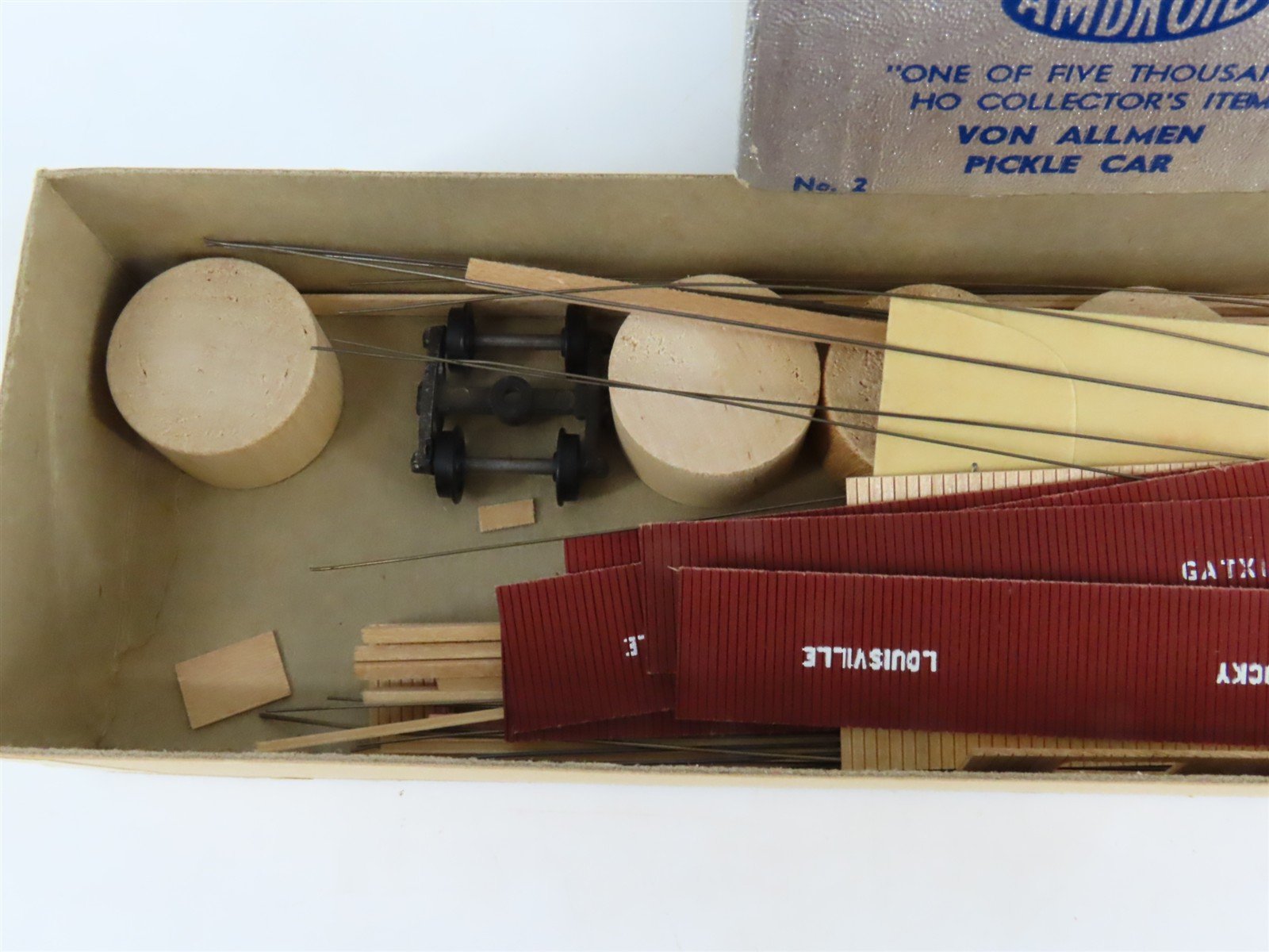 HO Scale Ambroid Kit No. 2 GATX Louisville Kentucky Von Allmen Pickle Car #1254