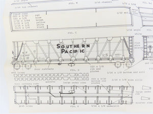 HO Scale Ambroid Kit SP Southern Pacific Railroad Wood Chip Gondola