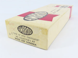 HO Scale Ambroid Kit SP Southern Pacific Railroad Wood Chip Gondola