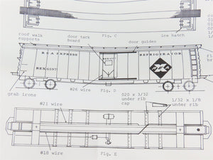 HO Scale Ambroid Kit REX REA Railway Express Agency Reefer