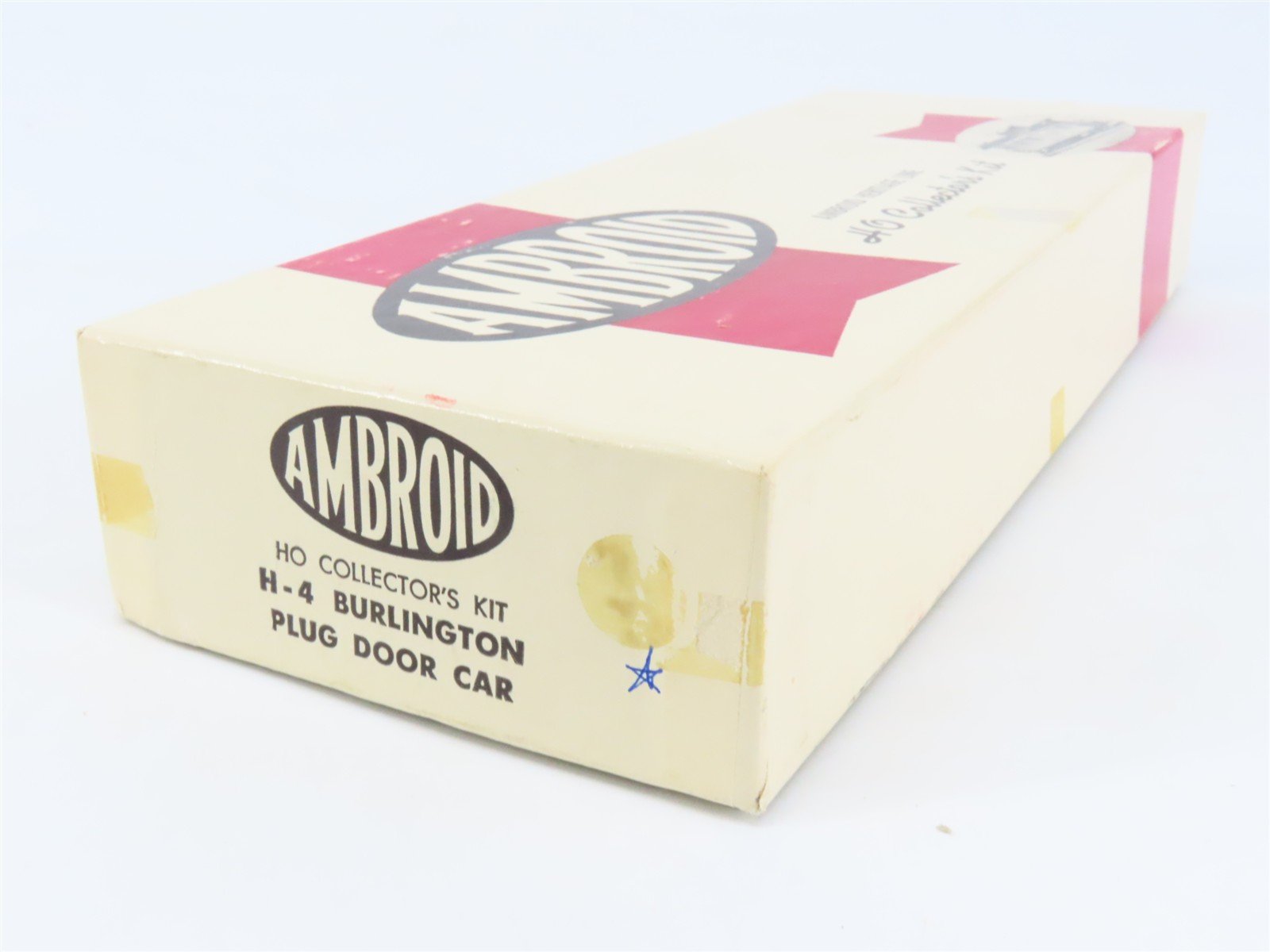 HO Scale Ambroid Kit H-4 CB&Q Burlington Route Plug Door Box Car