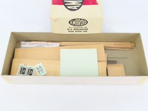 HO Scale Ambroid Kit H-4 CB&Q Burlington Route Plug Door Box Car