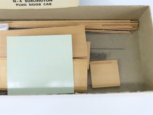 HO Scale Ambroid Kit H-4 CB&Q Burlington Route Plug Door Box Car