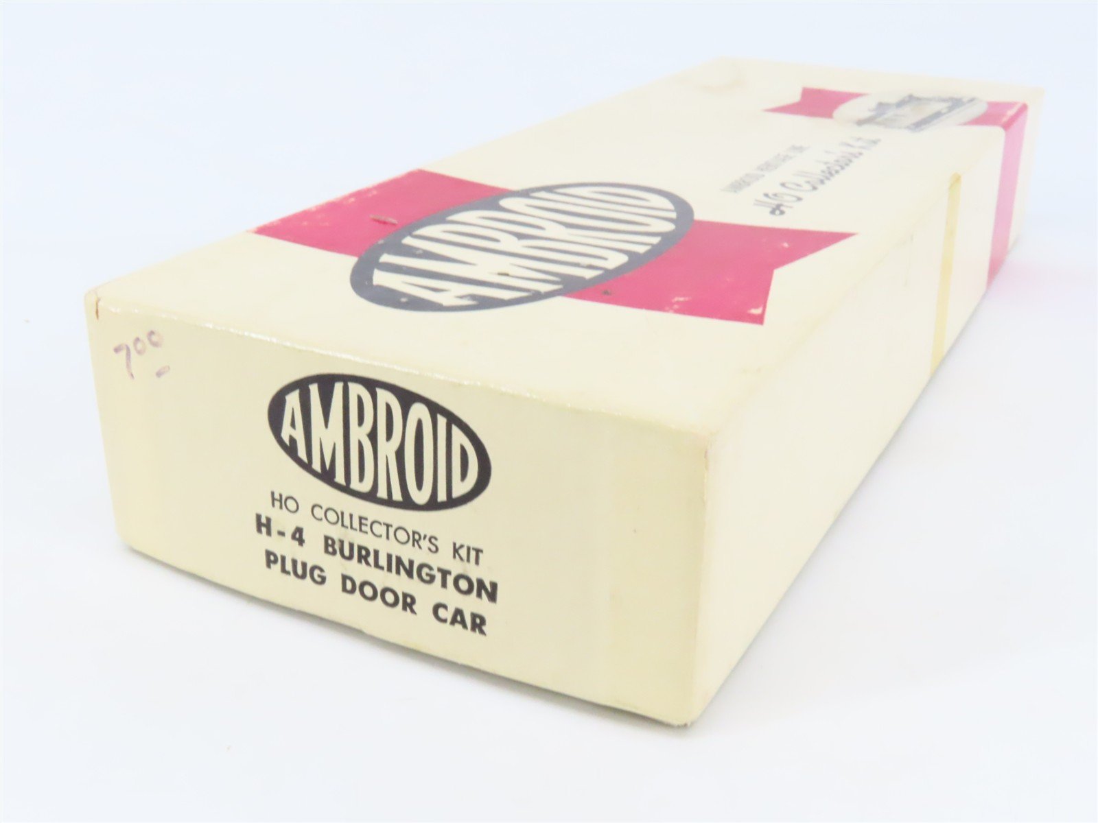 HO Scale Ambroid Kit H-4 CB&Q Burlington Route Plug Door Box Car
