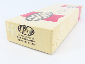 HO Scale Ambroid Kit H-4 CB&Q Burlington Route Plug Door Box Car