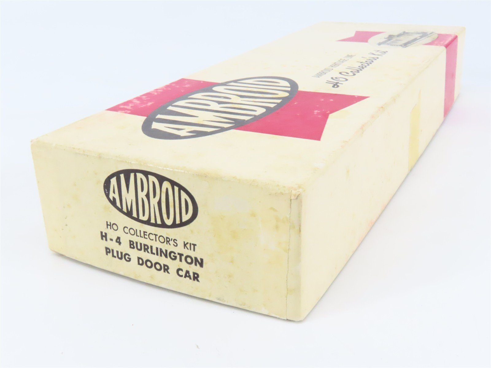 HO Scale Ambroid Kit H-4 CB&Q Burlington Route Plug Door Box Car