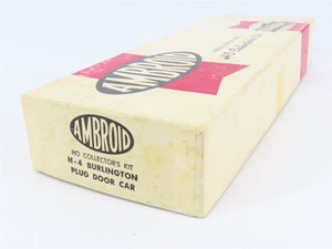 HO Scale Ambroid Kit H-4 CB&Q Burlington Route Plug Door Box Car