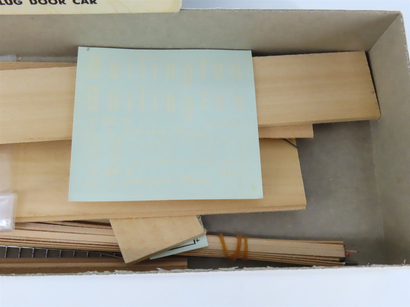 HO Scale Ambroid Kit H-4 CB&Q Burlington Route Plug Door Box Car