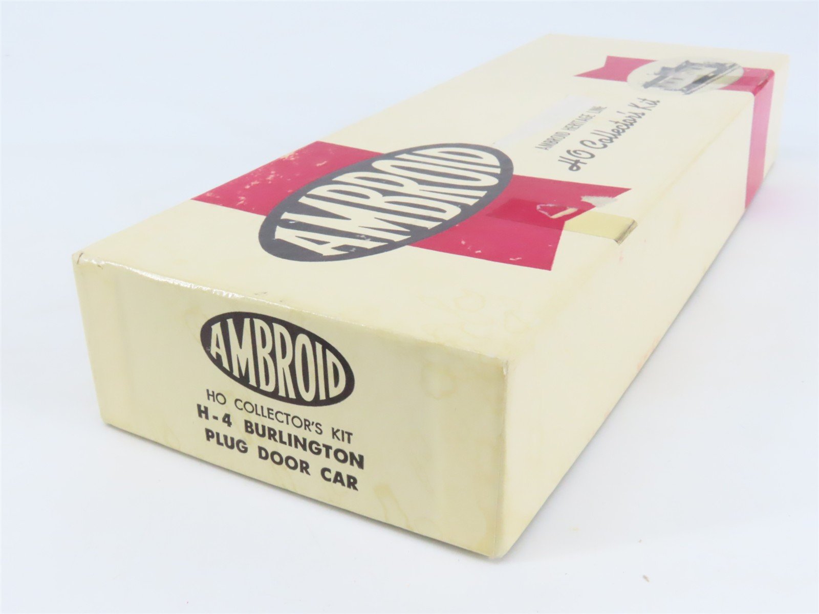 HO Scale Ambroid Kit H-4 CB&Q Burlington Route Plug Door Box Car