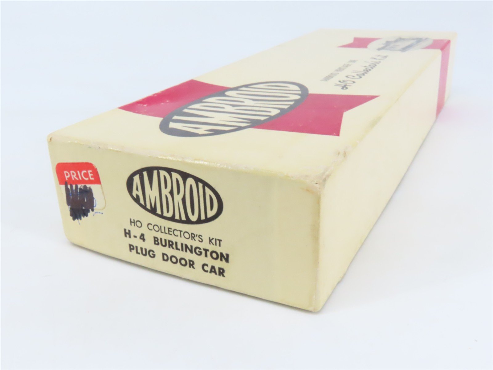 HO Scale Ambroid Kit H-4 CB&Q Burlington Route Plug Door Box Car