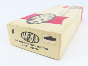 HO Scale Ambroid Kit H-9 PRR Pennsylvania Railroad 3-Bay Open Hopper