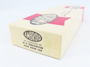 HO Scale Ambroid Kit H-4 CB&Q Burlington Route Plug Door Box Car