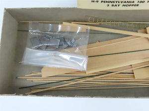 HO Scale Ambroid Kit H-9 PRR Pennsylvania Railroad 3-Bay Open Hopper