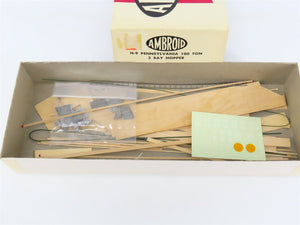 HO Scale Ambroid Kit H-9 PRR Pennsylvania Railroad 3-Bay Open Hopper