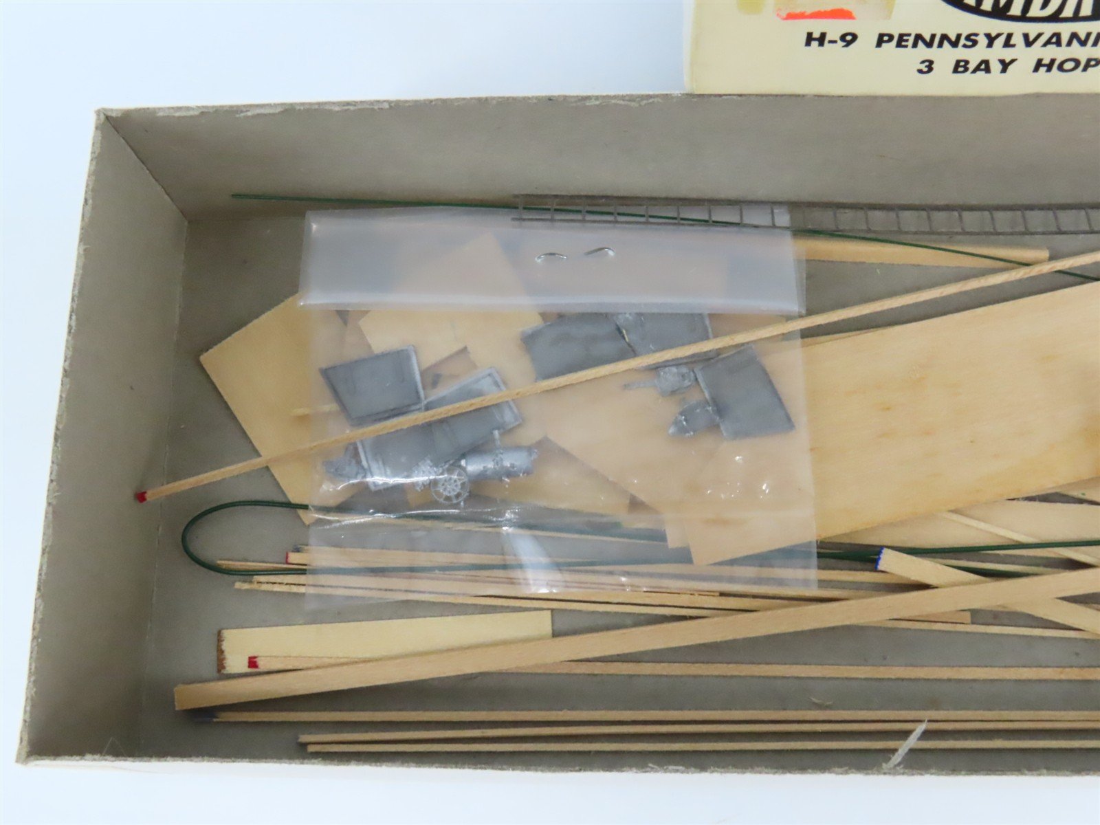 HO Scale Ambroid Kit H-9 PRR Pennsylvania Railroad 3-Bay Open Hopper