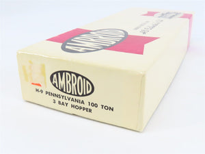 HO Scale Ambroid Kit H-9 PRR Pennsylvania Railroad 3-Bay Open Hopper