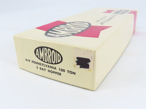 HO Scale Ambroid Kit H-9 PRR Pennsylvania Railroad 3-Bay Open Hopper